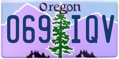 OR license plate 069IQV
