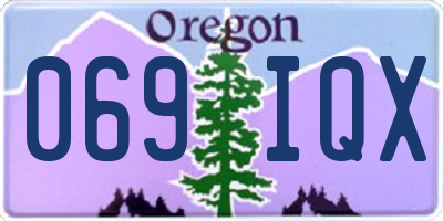 OR license plate 069IQX