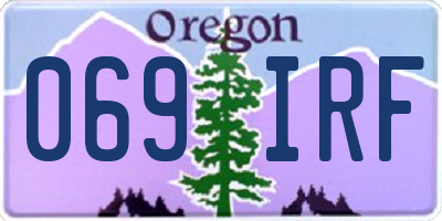 OR license plate 069IRF