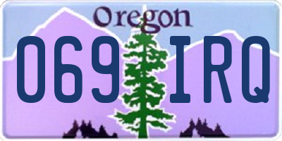OR license plate 069IRQ