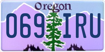 OR license plate 069IRU