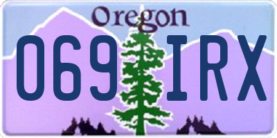 OR license plate 069IRX