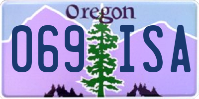 OR license plate 069ISA