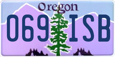 OR license plate 069ISB