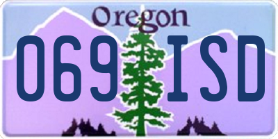 OR license plate 069ISD