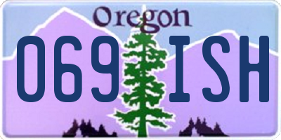OR license plate 069ISH