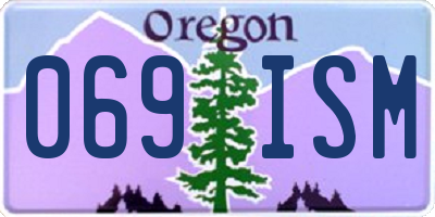 OR license plate 069ISM