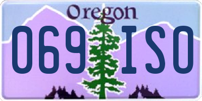 OR license plate 069ISO