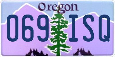 OR license plate 069ISQ