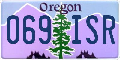 OR license plate 069ISR