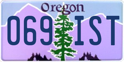 OR license plate 069IST