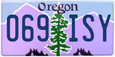 OR license plate 069ISY