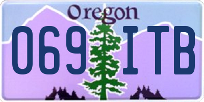 OR license plate 069ITB