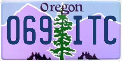 OR license plate 069ITC