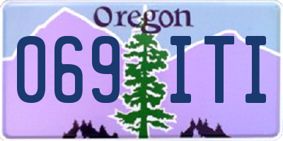 OR license plate 069ITI