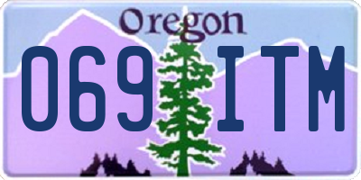 OR license plate 069ITM