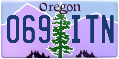 OR license plate 069ITN