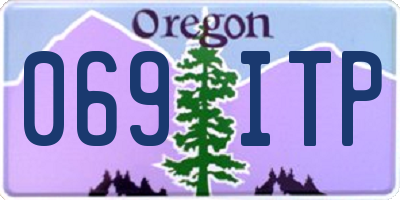 OR license plate 069ITP