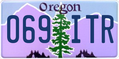 OR license plate 069ITR