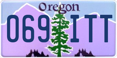 OR license plate 069ITT