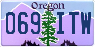 OR license plate 069ITW