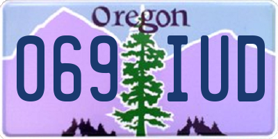 OR license plate 069IUD
