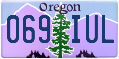 OR license plate 069IUL