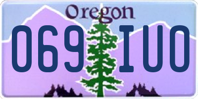 OR license plate 069IUO