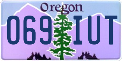 OR license plate 069IUT