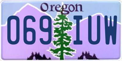 OR license plate 069IUW