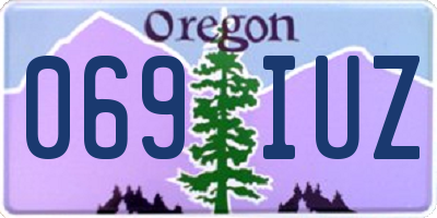 OR license plate 069IUZ