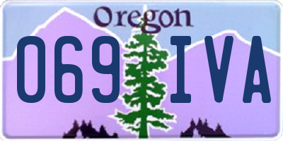 OR license plate 069IVA