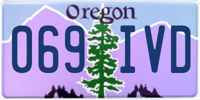 OR license plate 069IVD