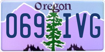 OR license plate 069IVG
