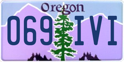 OR license plate 069IVI