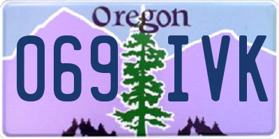 OR license plate 069IVK