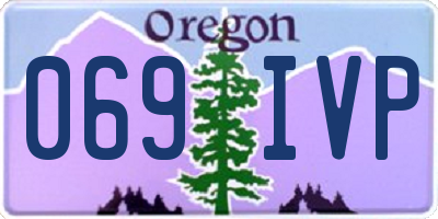 OR license plate 069IVP
