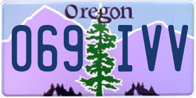 OR license plate 069IVV