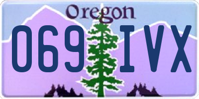 OR license plate 069IVX