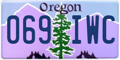 OR license plate 069IWC