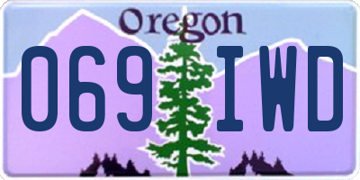 OR license plate 069IWD