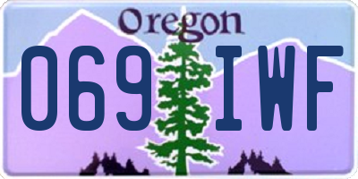 OR license plate 069IWF