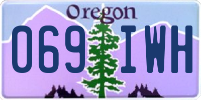 OR license plate 069IWH