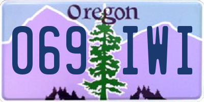 OR license plate 069IWI