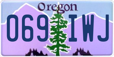 OR license plate 069IWJ