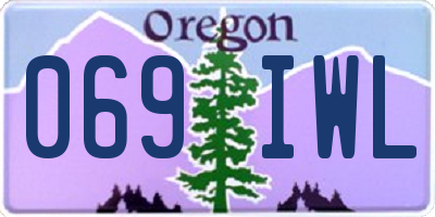 OR license plate 069IWL