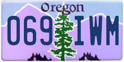 OR license plate 069IWM