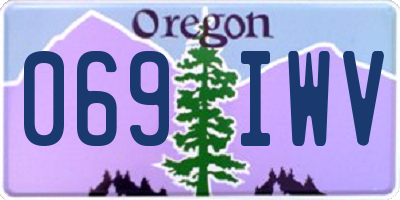 OR license plate 069IWV