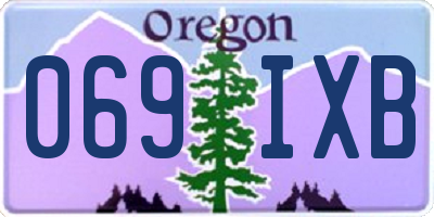 OR license plate 069IXB
