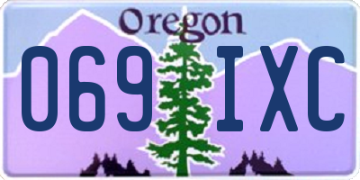 OR license plate 069IXC